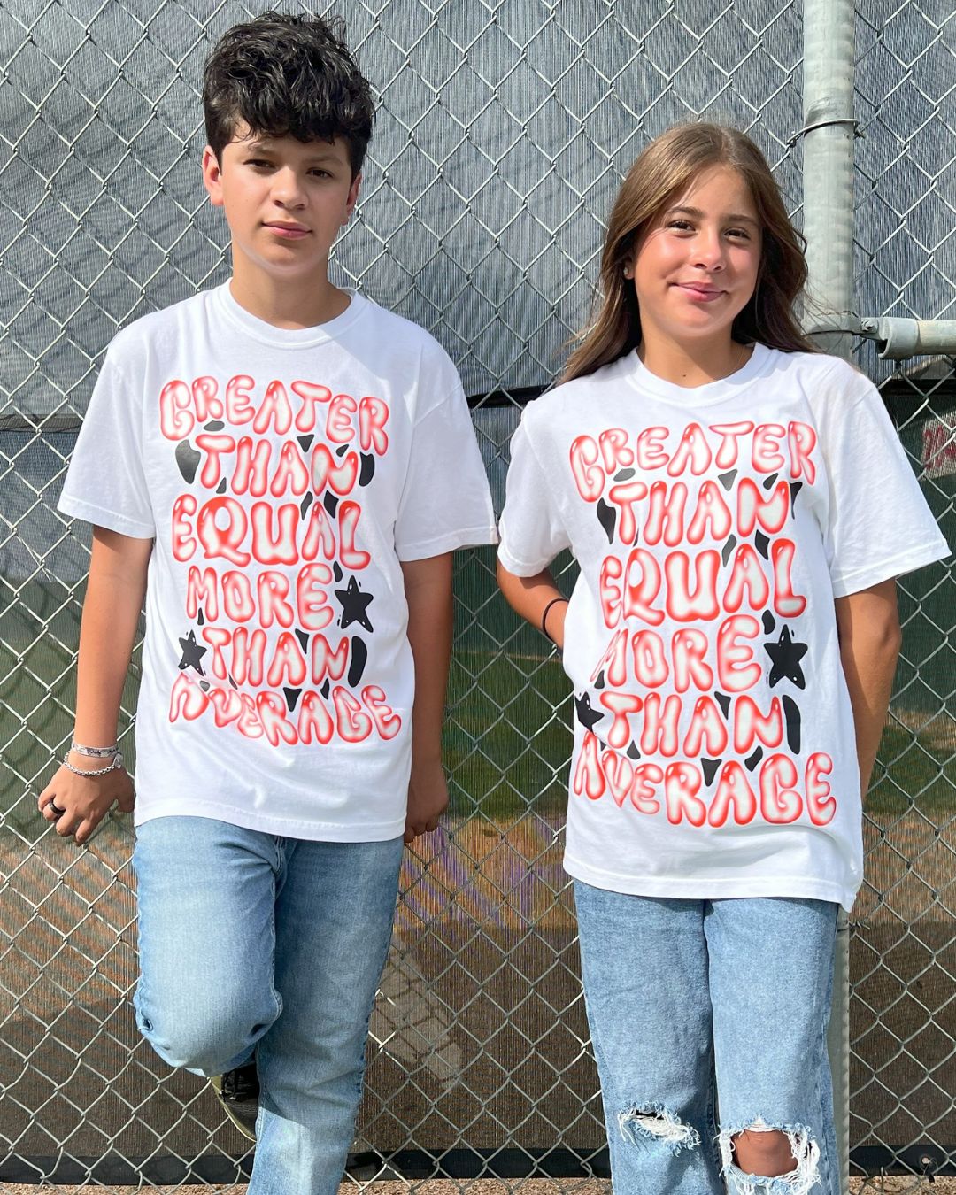 Greater Than Equal | White