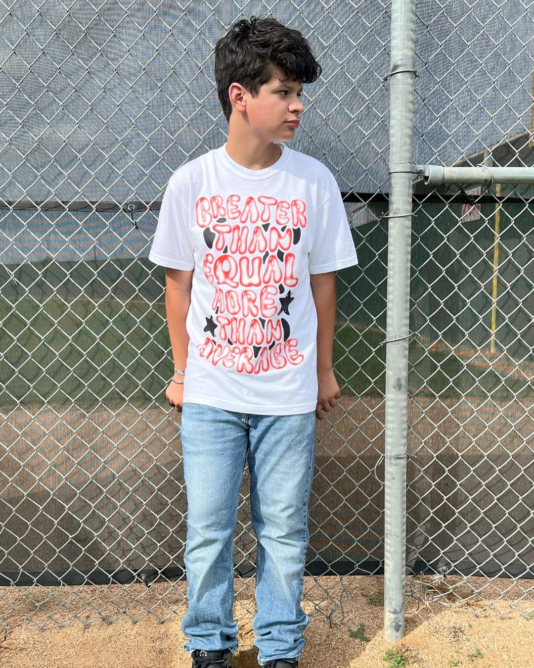 Greater Than Equal | White