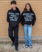 Greater Than Equal Hoodie | Black