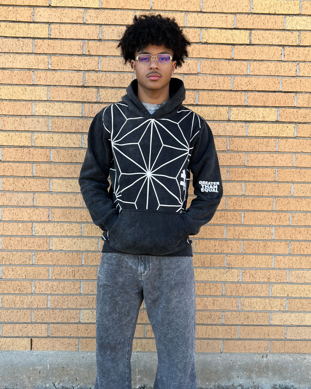 Young + Bold Hoodie | Acid Wash