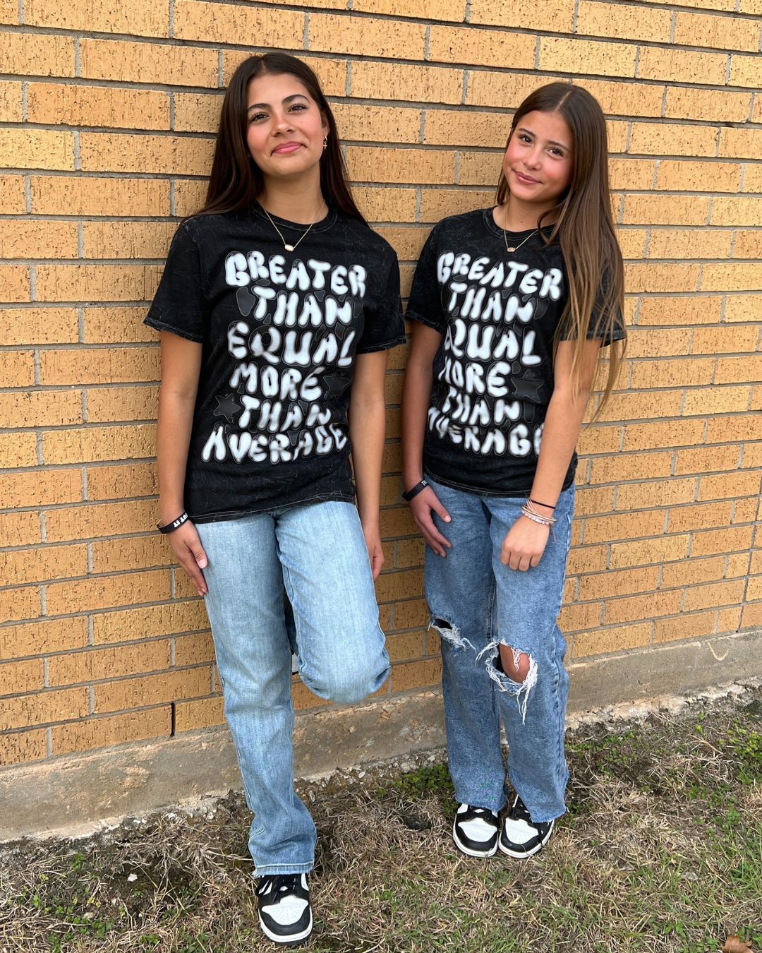 Greater Than Equal | Distressed Black