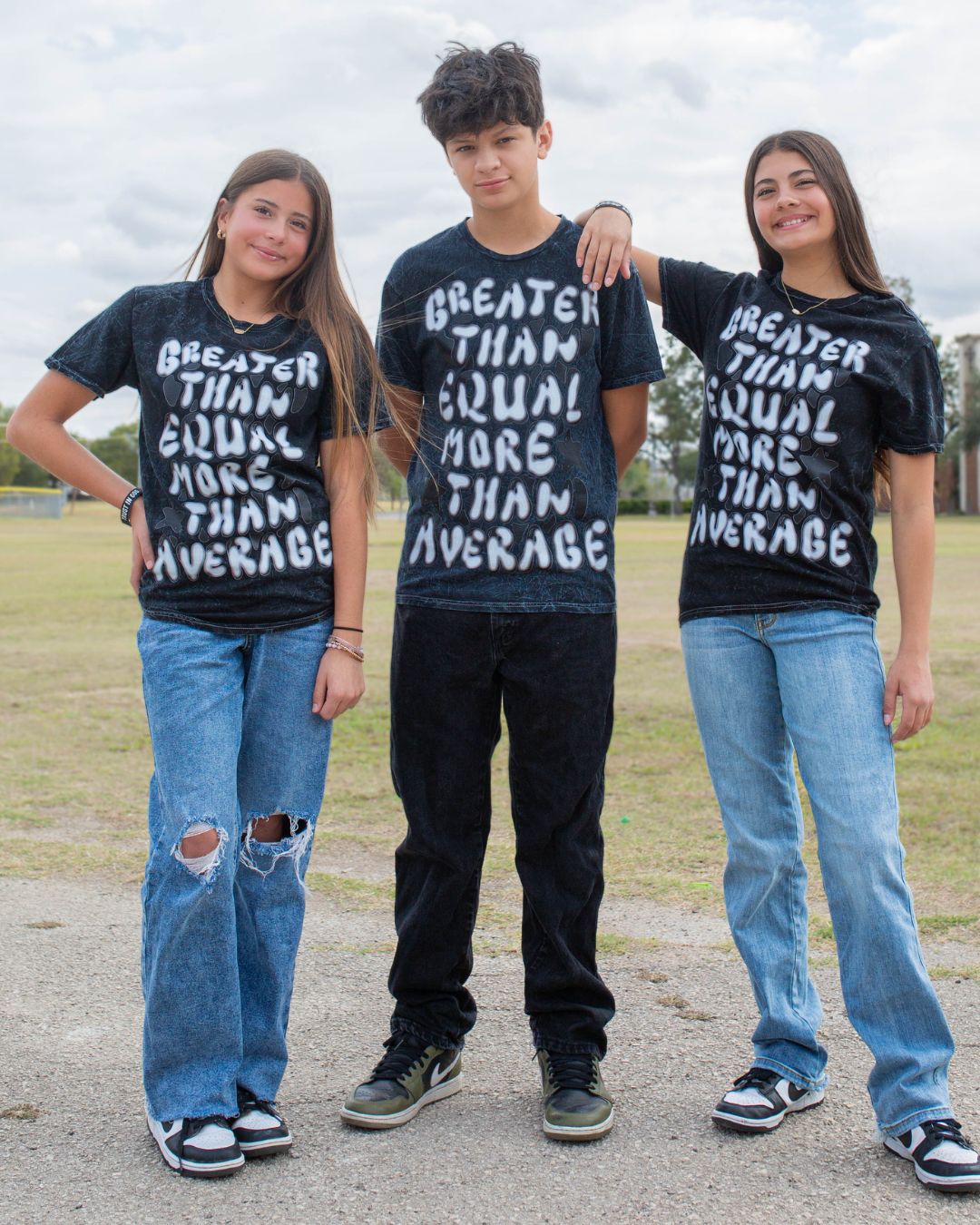 Greater Than Equal | Distressed Black