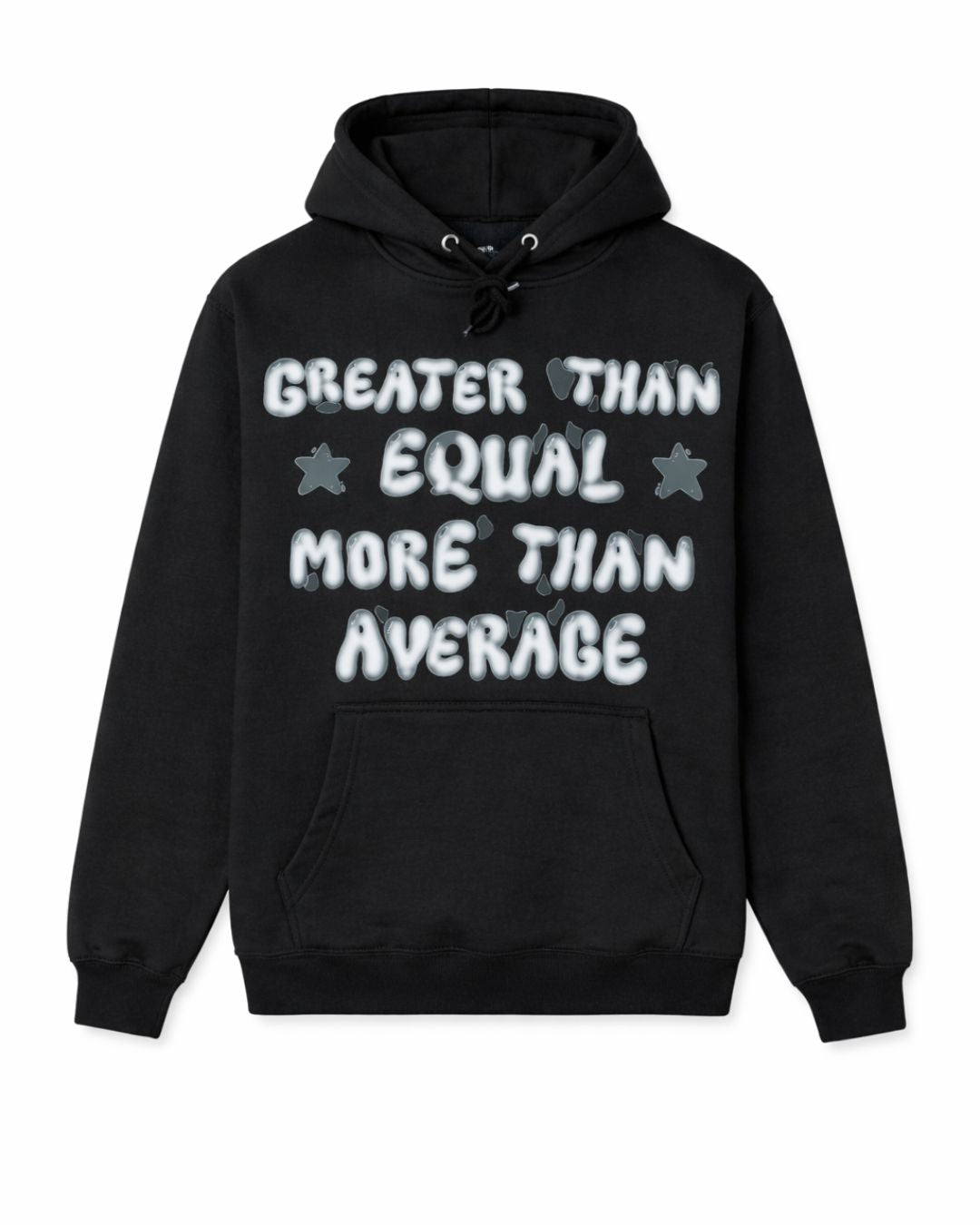 Greater Than Equal Hoodie | Black